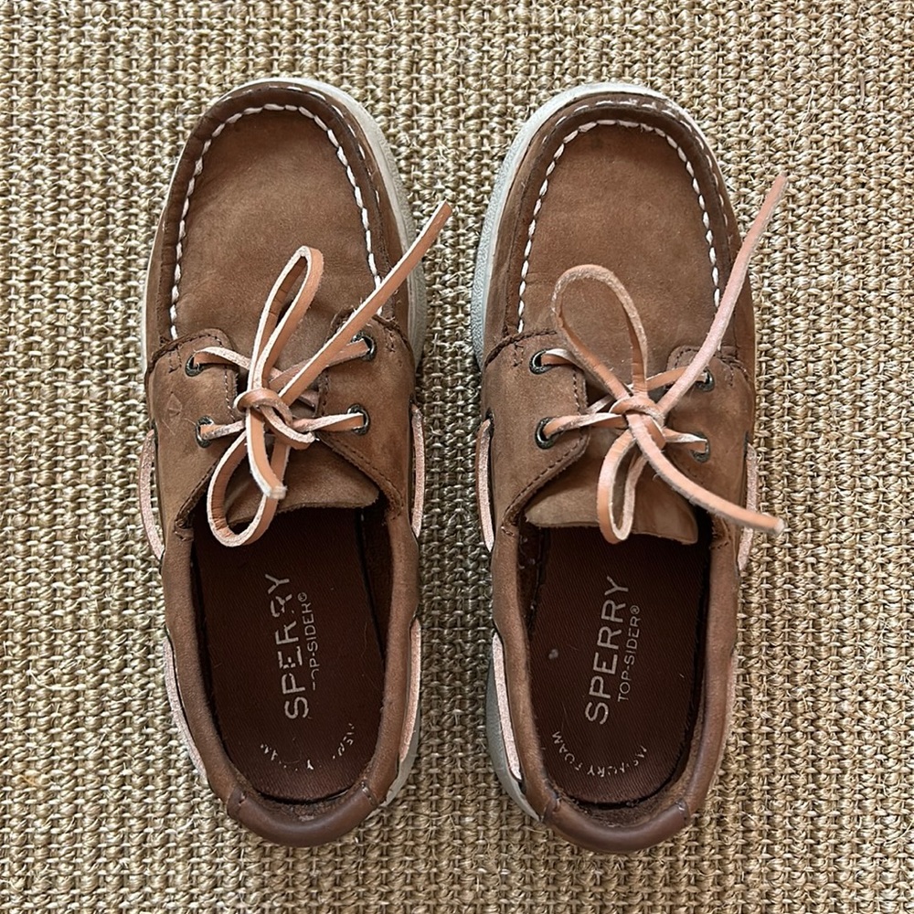 Big Kid's Sperry Cup II Boat Shoe EUC